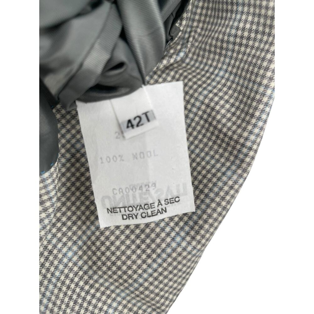 Peter Millar Sport Coat Blazer Houndstooth Windowpane Check Wool Size 42T - Picture 10 of 15